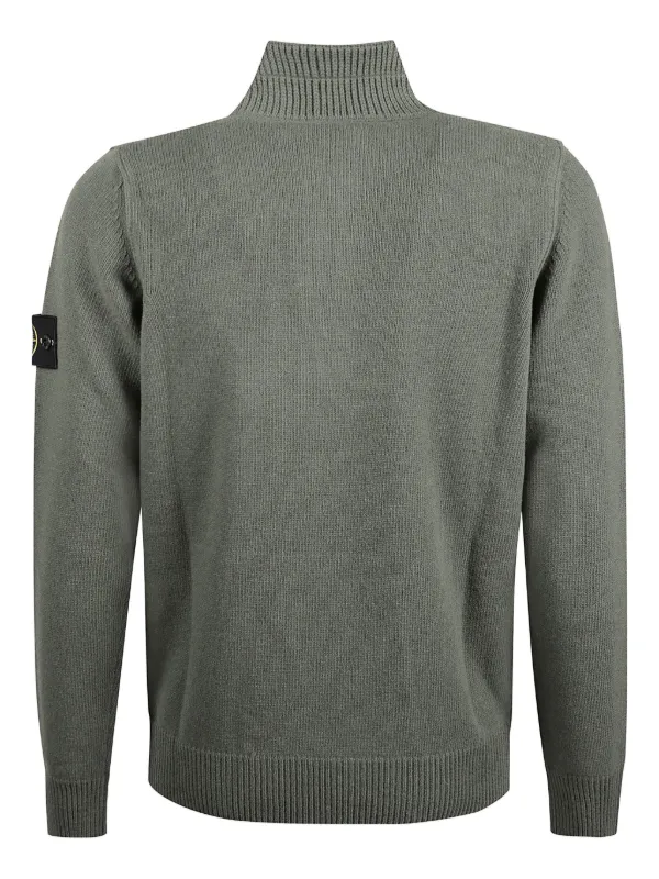 Stone Island Maglione a Maniche Lunghe Verde FARFETCH IT