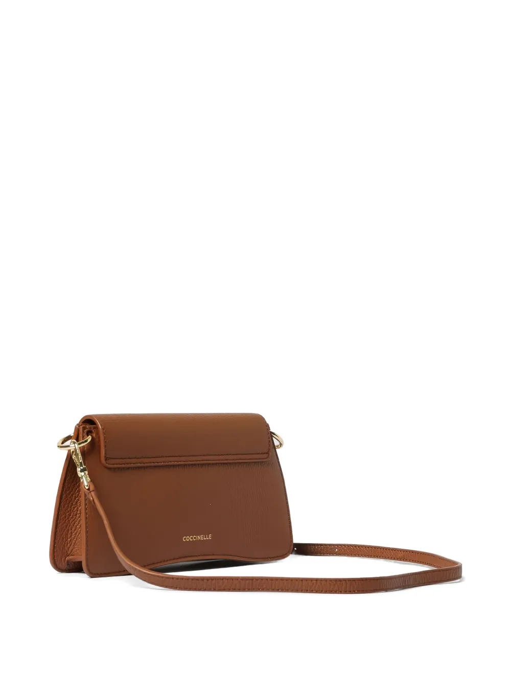 Coccinelle C-Me mini-schoudertas met logoplakkaat - Bruin