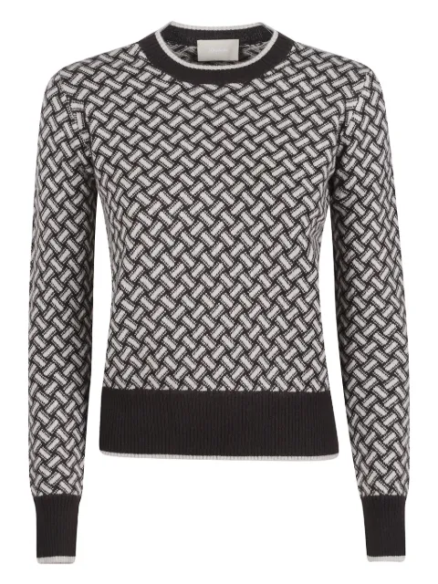 Drumohr crew neck patterned sweater