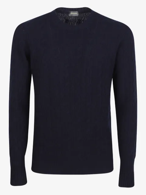 Drumohr round-neck cable-knit sweater