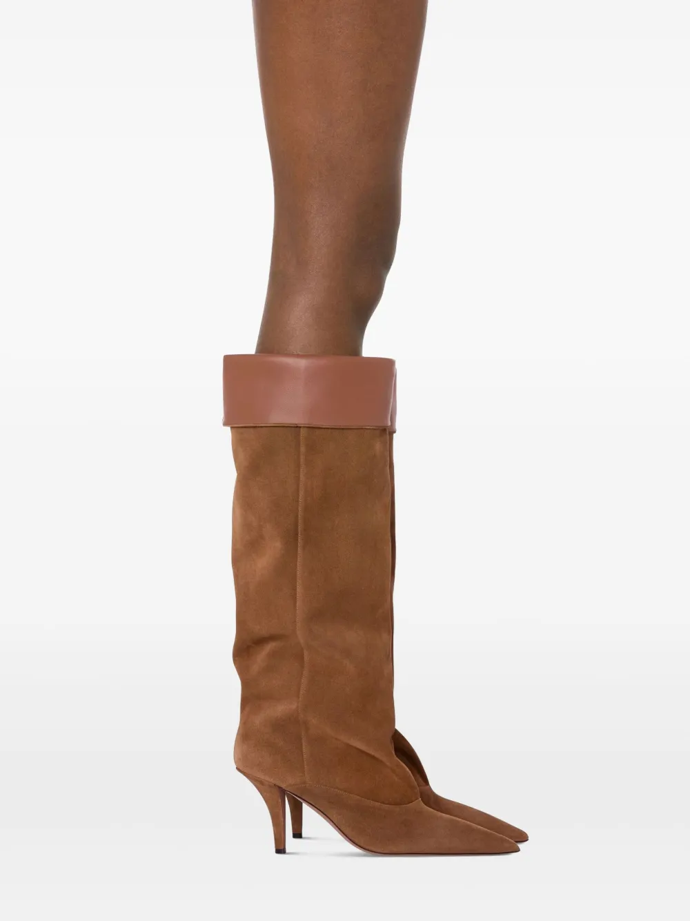 Paris Texas 75mm Ines leather boots Brown