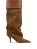 Paris Texas 75mm Ines leather boots - Brown