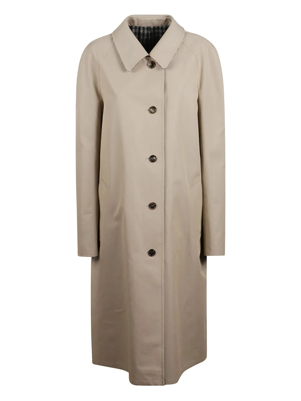 Miu Miu button-fastening collared coat | Neutrals | Image 1
