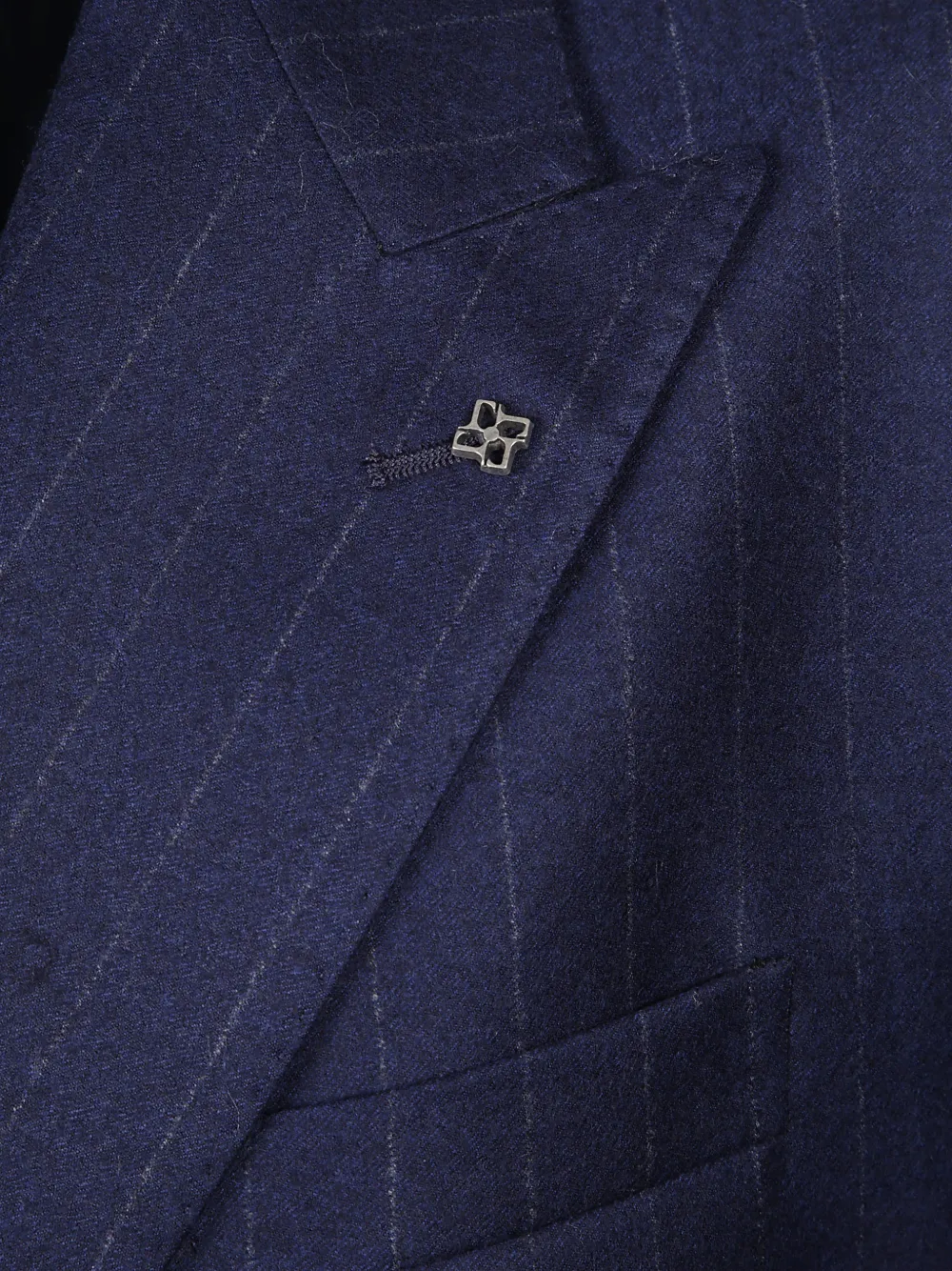 double-breasted pinstripe suit