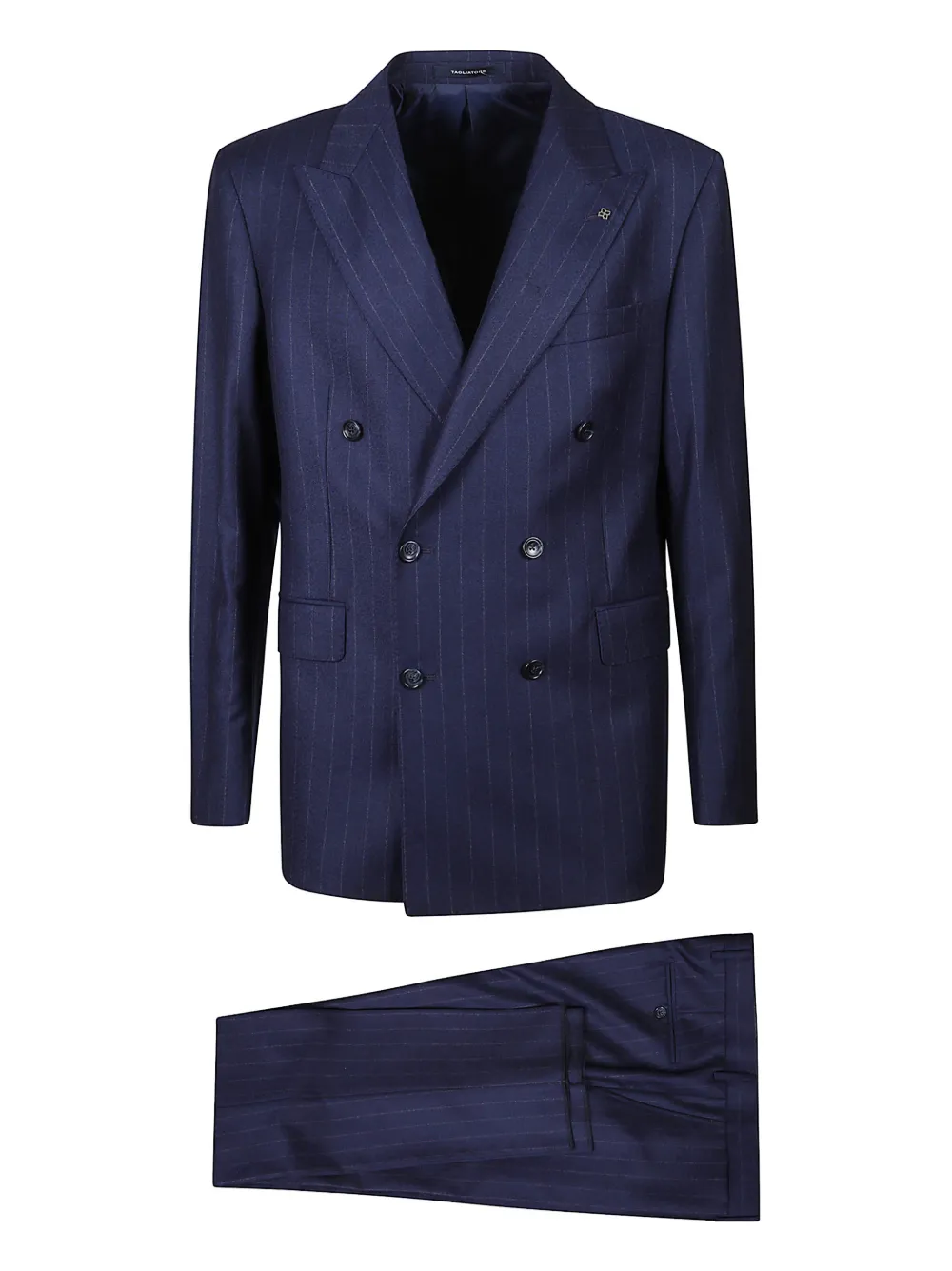 Tagliatore double-breasted pinstripe suit - Blu
