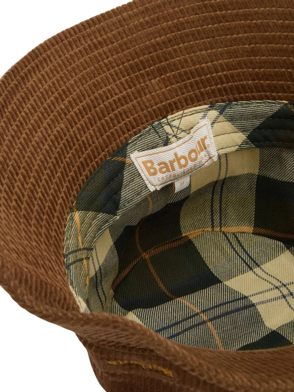 Barbour Ribfluwelen vissershoed Bruin