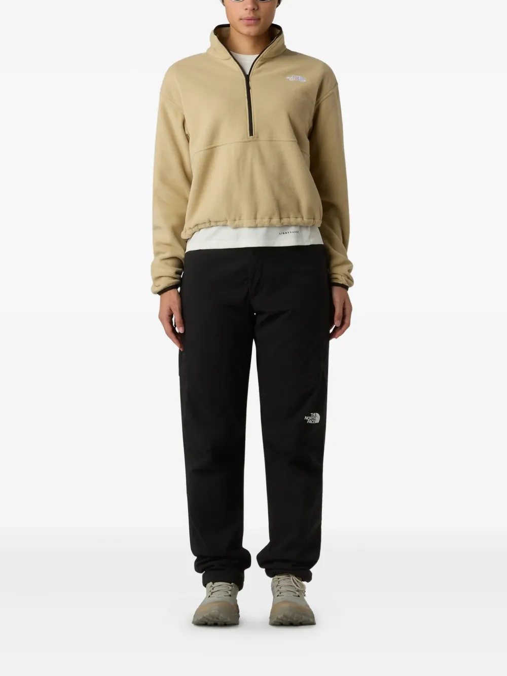 The North Face Glacier Fleece Zip-up Sweatshirt In Nude