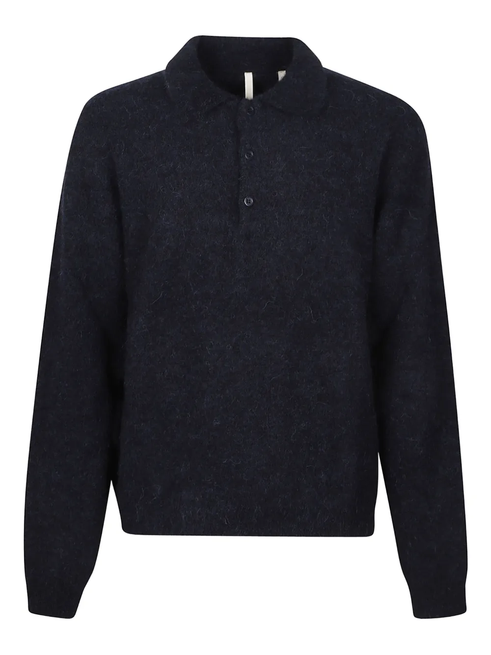 Sunflower polo-neck wool polo shirt - ブルー Sunflower polo-neck wool polo shirt - ブルー