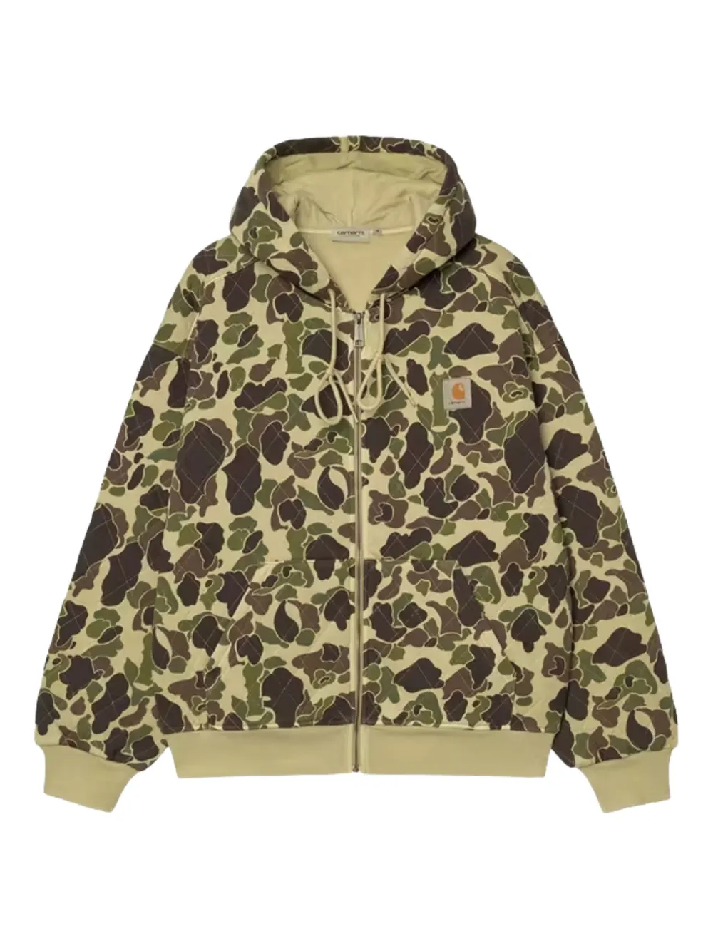Carhartt WIP camouflage-pattern zip hoodie | Nude | Image 1