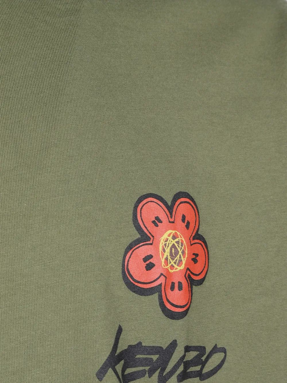 Kenzo Boke-flower T-shirt met lange mouwen Groen