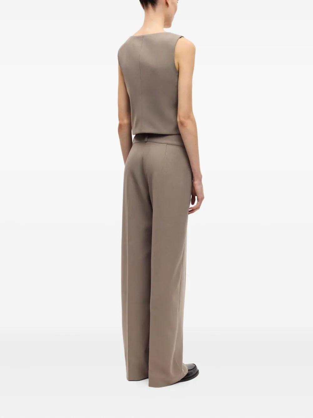 Samsoe & Samsoe Button Trousers In Gray
