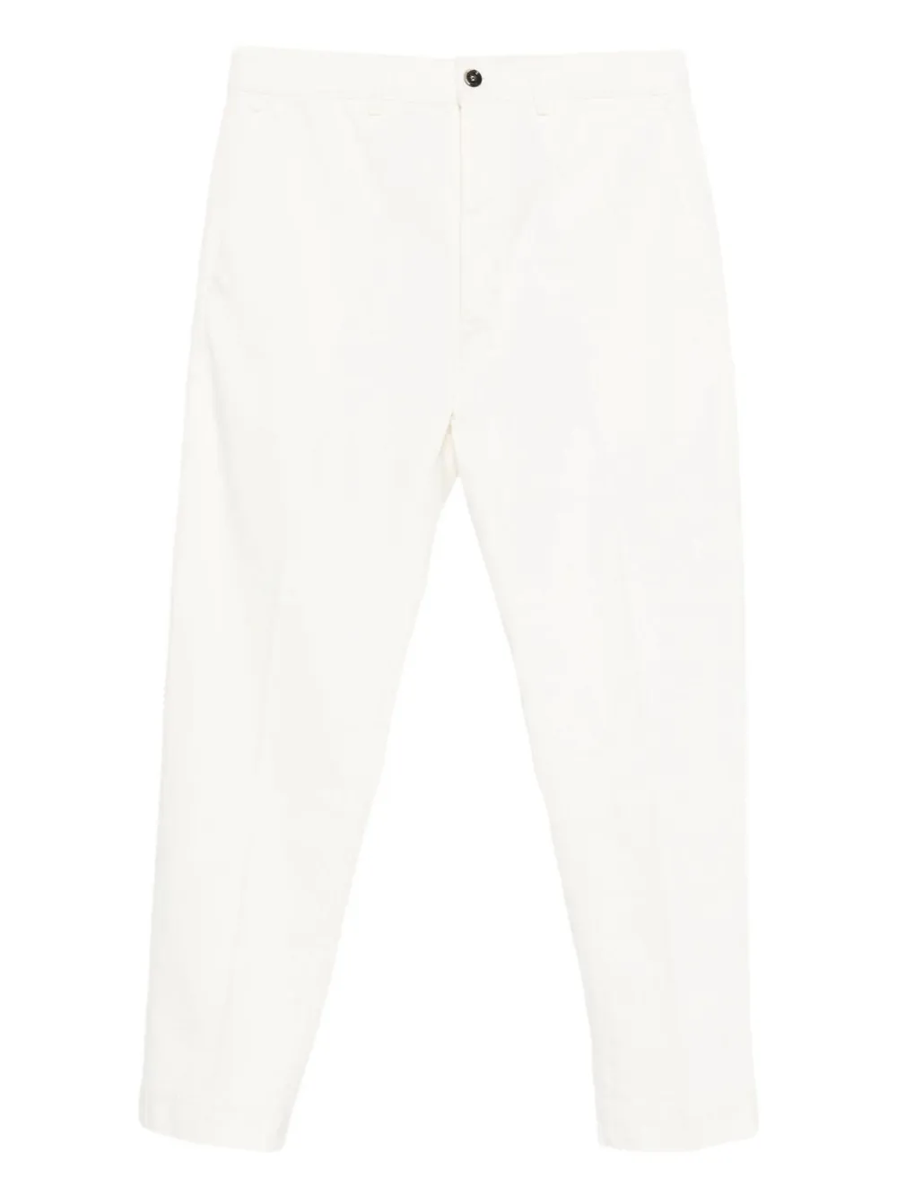Nine In The Morning Buttoned Straight-leg Trousers In White