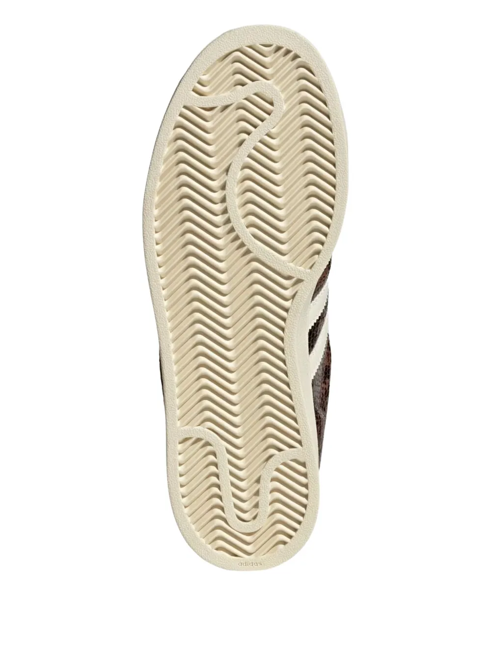 Adidas Originals Snakeskin Striped Sneakers In Brown
