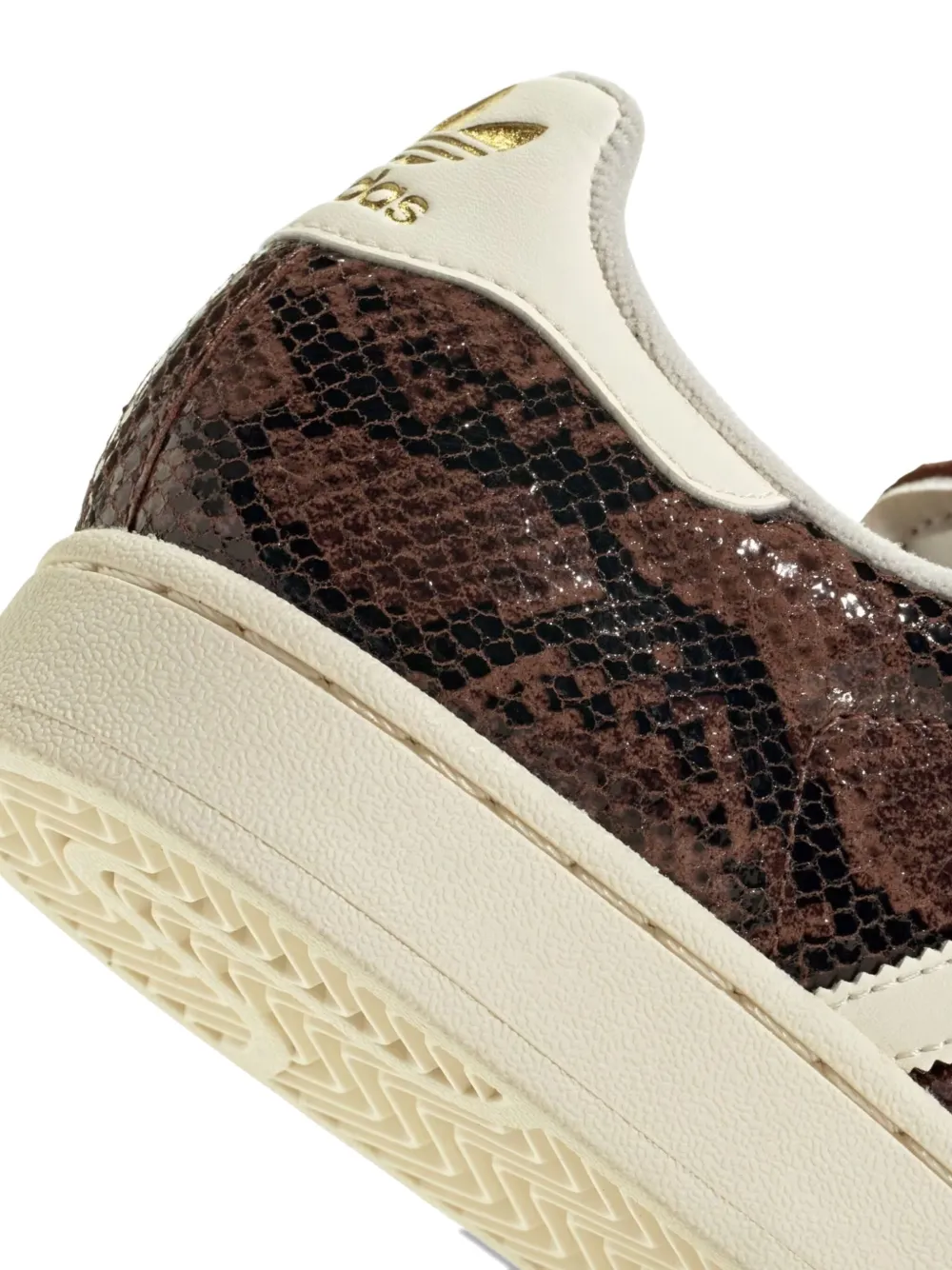 Adidas Originals Snakeskin Striped Sneakers In Brown