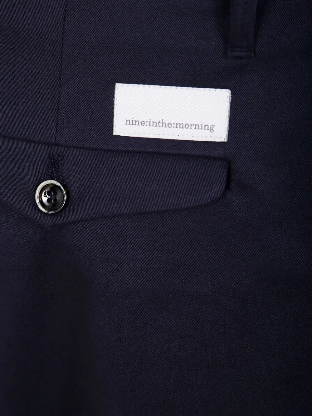 Nine In The Morning Broek met klepzakken Blauw