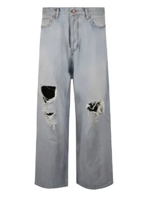 BALENCIAGA（バレンシアガ）ウィメンズ デニムワイドパンツ - FARFETCH