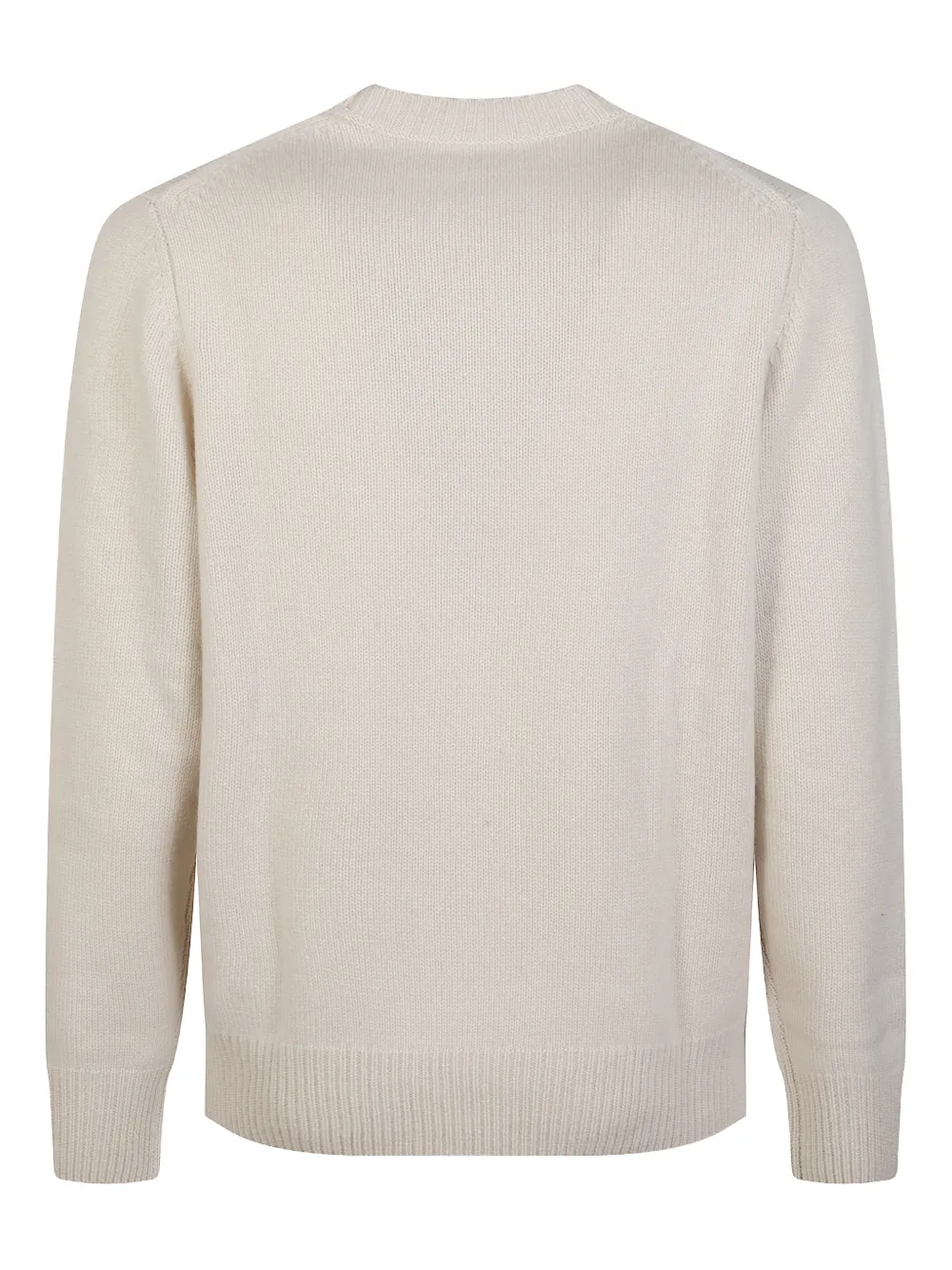 Soft Goat ribbed crew-neck sweater - Beige