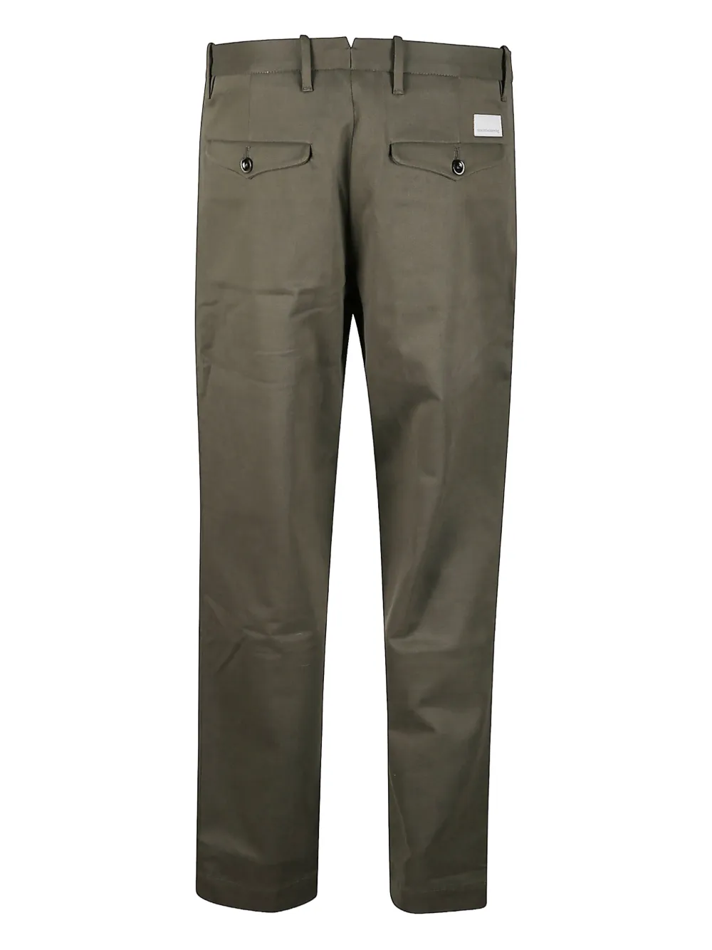 Nine In The Morning buttoned pocketed straight-leg trousers - Groen