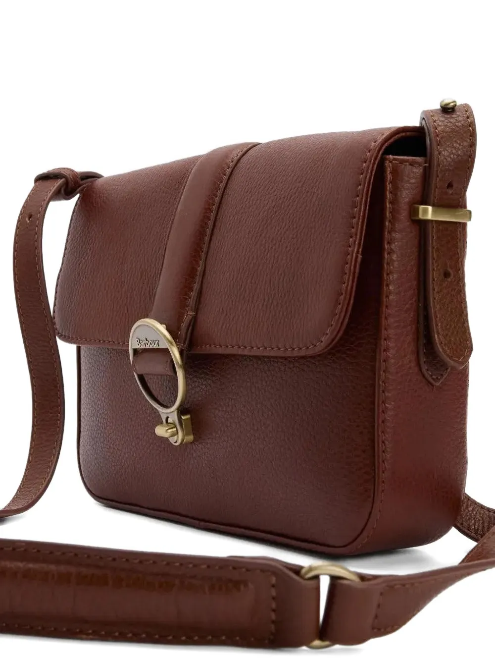 Barbour Rosa leren crossbodytas Bruin