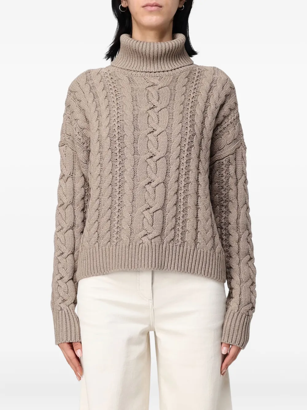 Ralph Lauren Cable-knit Sweater In Neutral