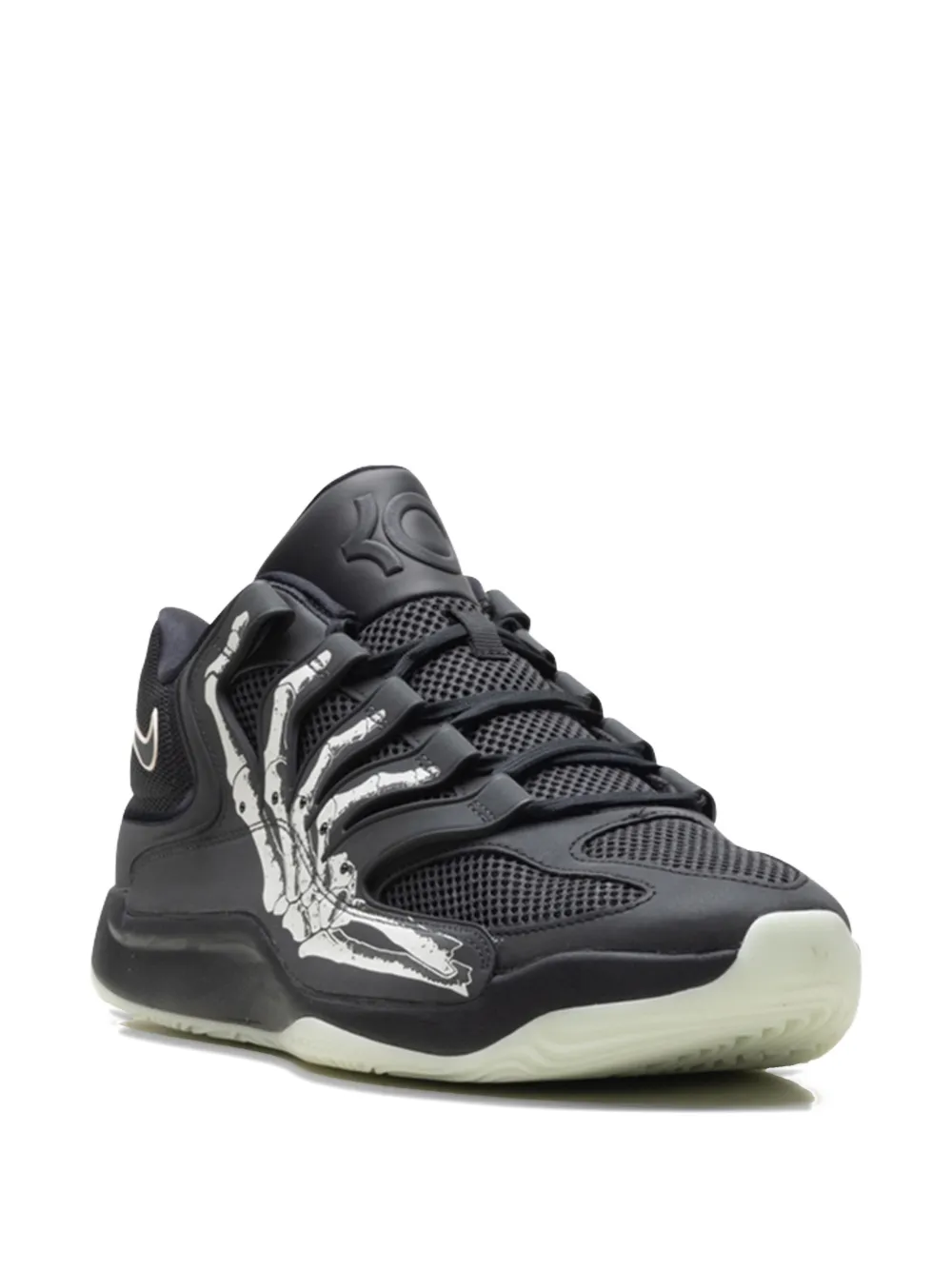 Nike KD18 sneakers met skeletprint Zwart