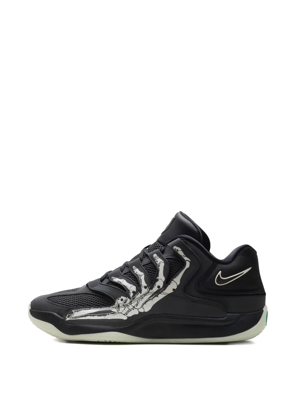 Nike KD18 sneakers met skeletprint Zwart