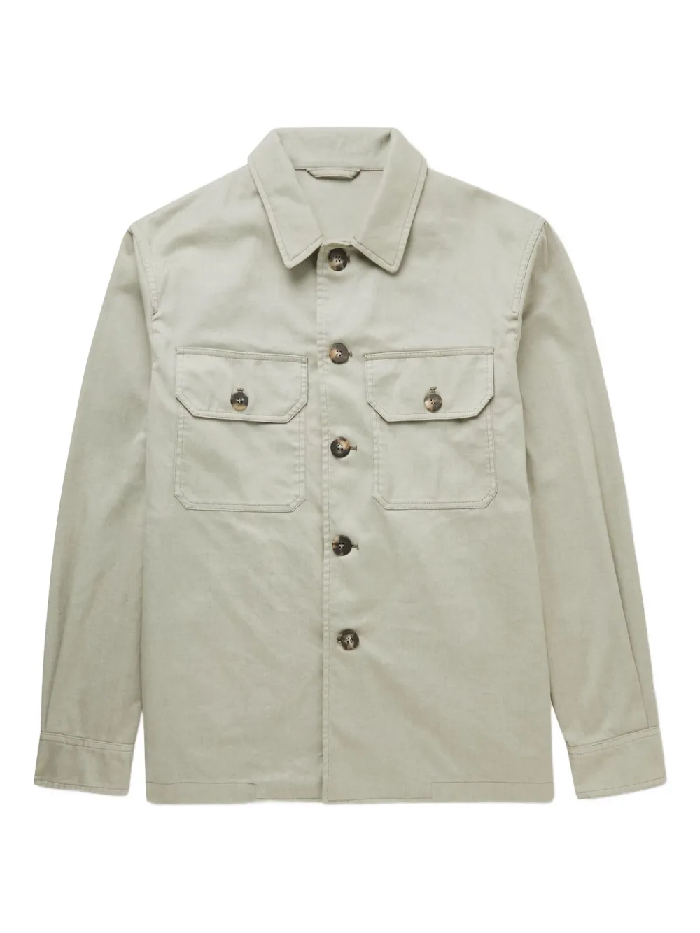 Doppiaa chaqueta con botón en el cuello | verde | Image 1