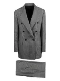Tagliatore double-breasted checked suit - Grey