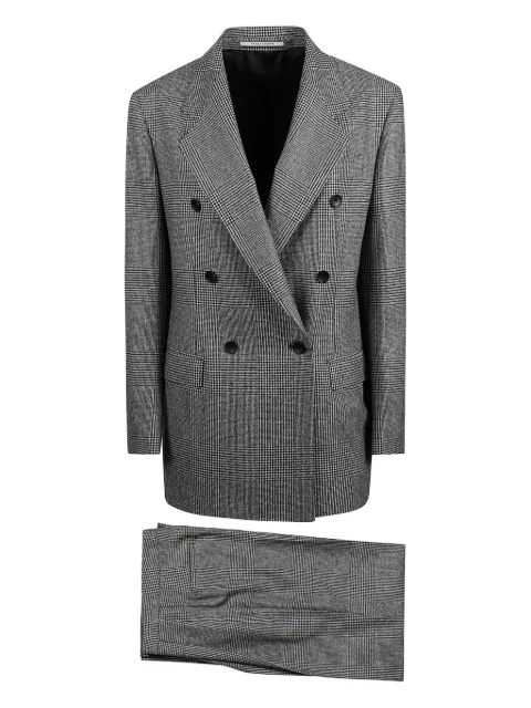 Tagliatore double-breasted checked suit