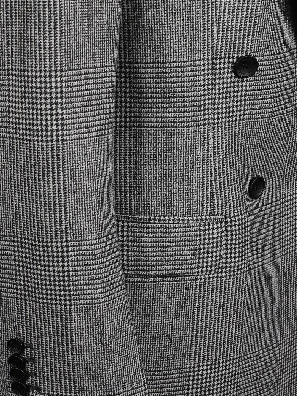Tagliatore Loreley Double-breasted Wool Blazer With Peak Lapels In Gray