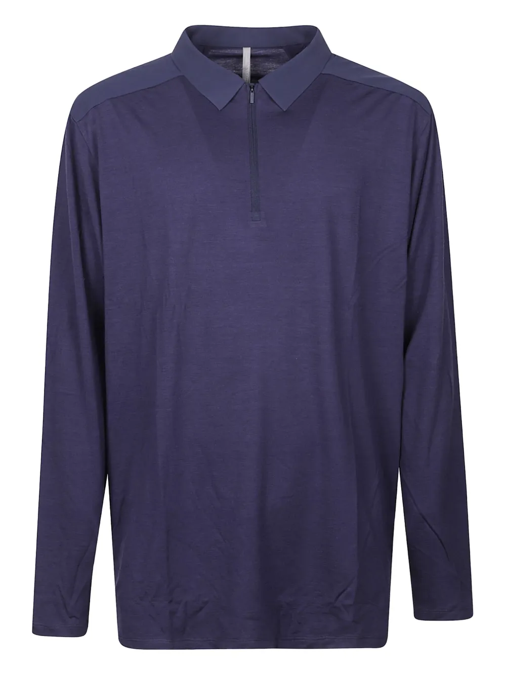 Veilance long-sleeve zip-neck polo shirt - パープル Veilance long-sleeve zip-neck polo shirt - パープル