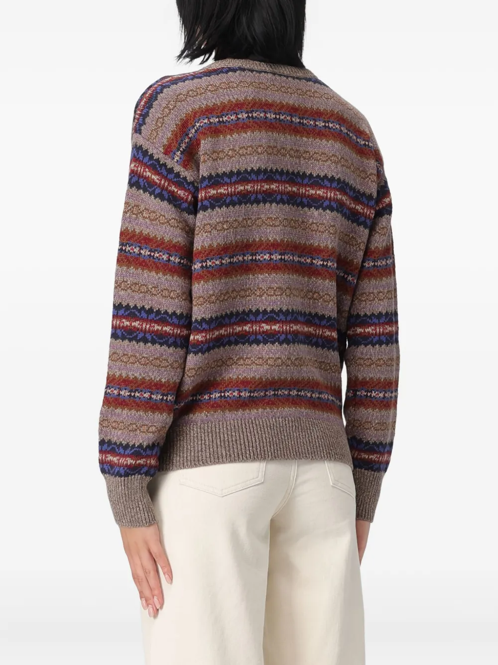 Ralph Lauren V-neck Sweater In Brown