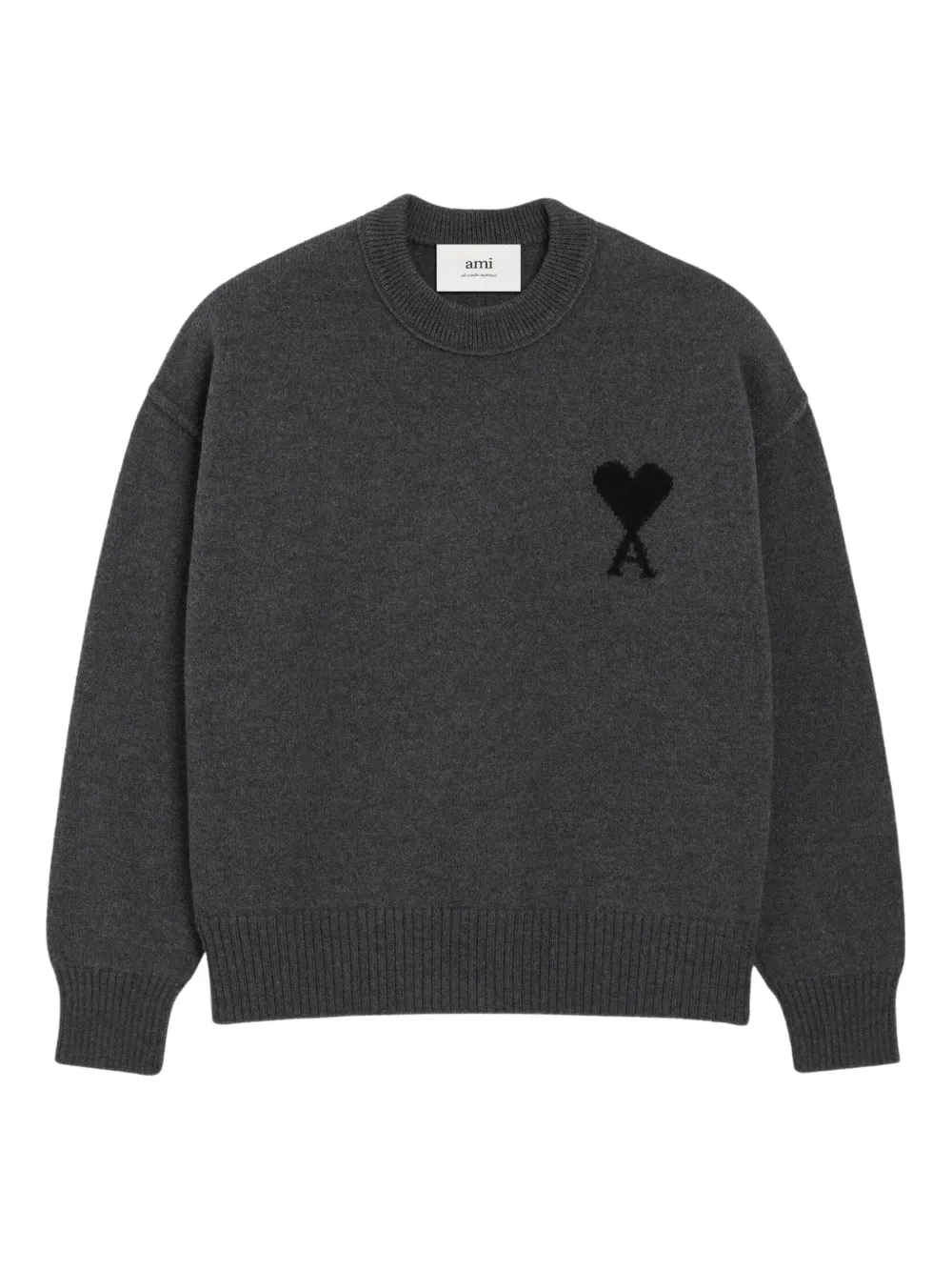 AMI Paris pull à col rond | gris | Image 1