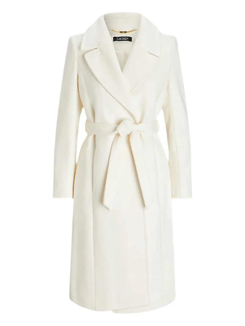 Ralph Lauren Belted Coat In Neutral