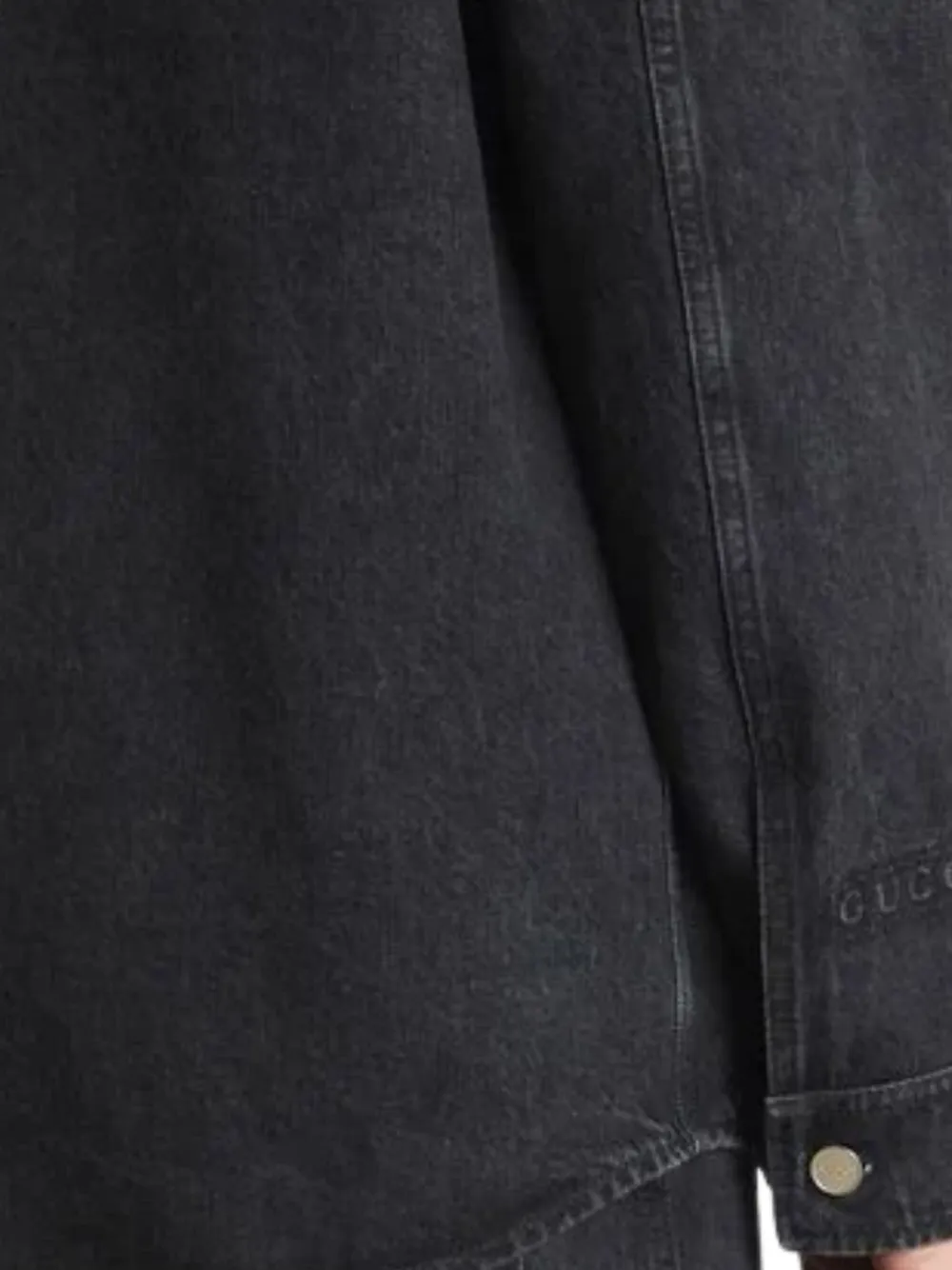 Gucci Shirtjack met zak en knopen Zwart