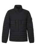 Stone Island quilted logo-patch jacket - Black