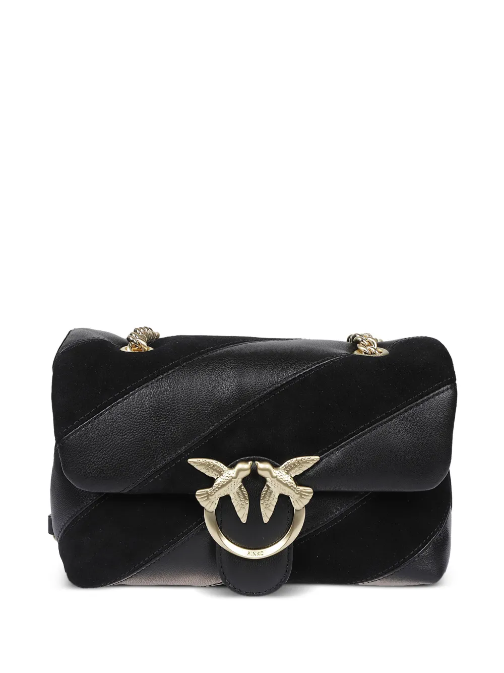 PINKO Borsa a tracolla Galleria Love trapuntata - Nero