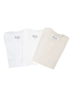 Maison Margiela オーガニックコットン Tシャツ セット | ホワイト