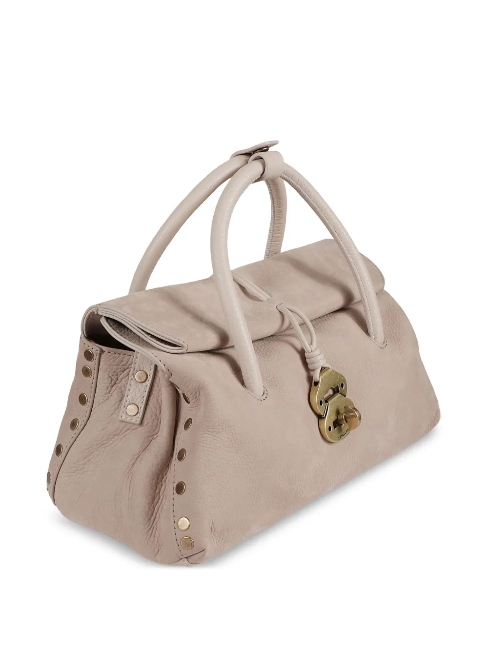 Zanellato Dotta Jones shopper met studs Beige