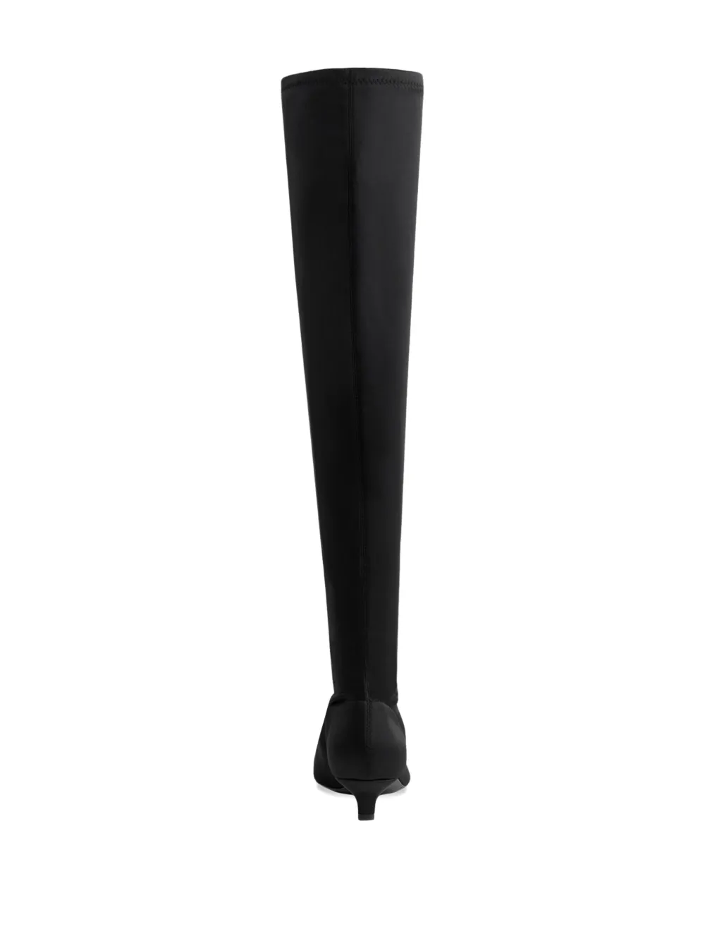TOTEME 40mm satin knee-high boots Black