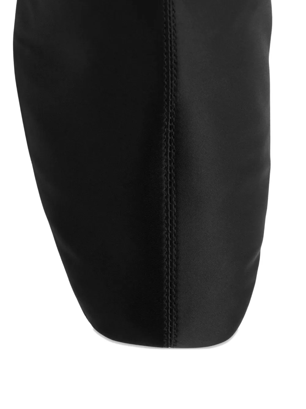 TOTEME 40mm satin knee-high boots Black