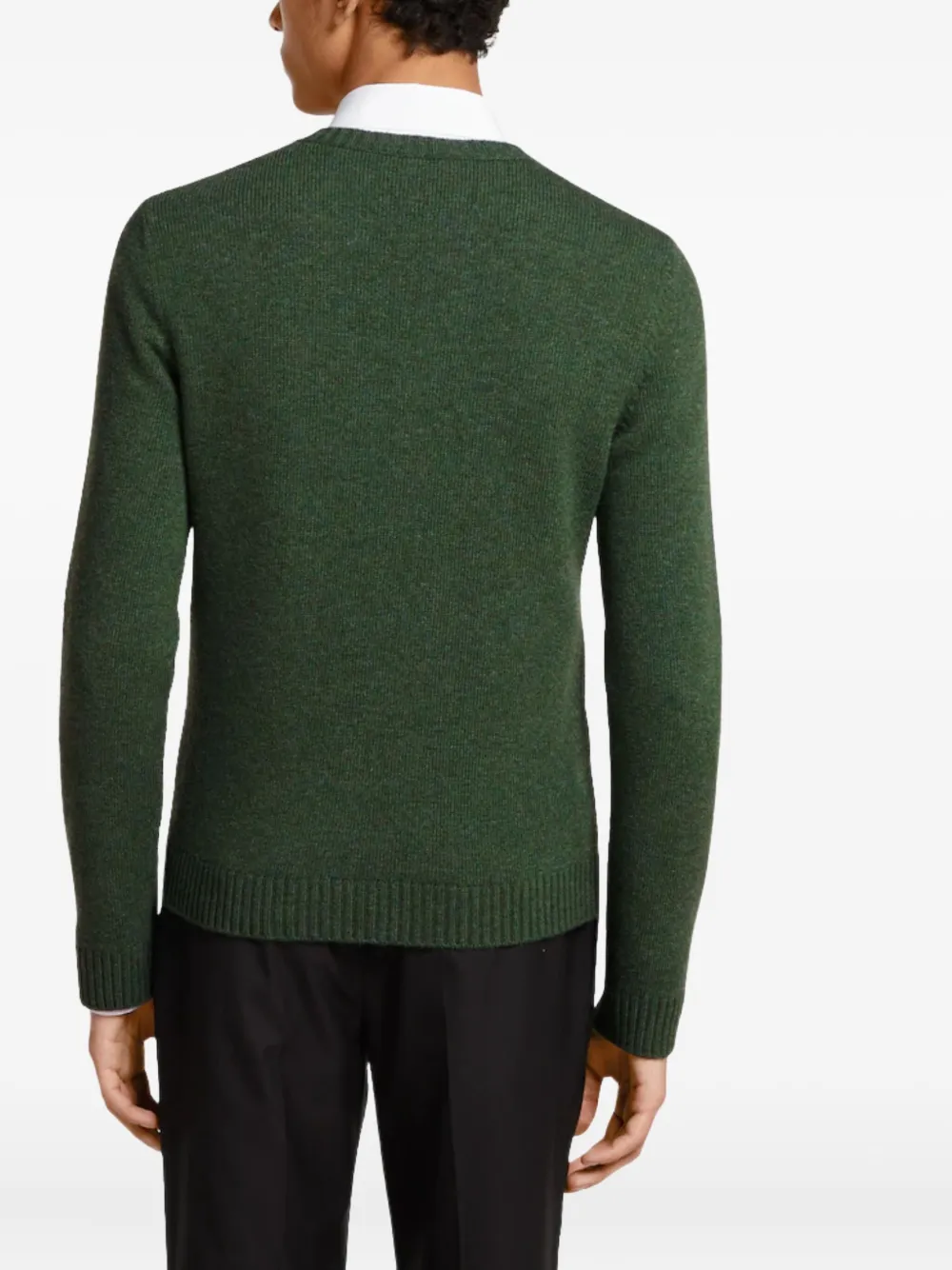 Gucci Trui met ronde hals en logo - Groen