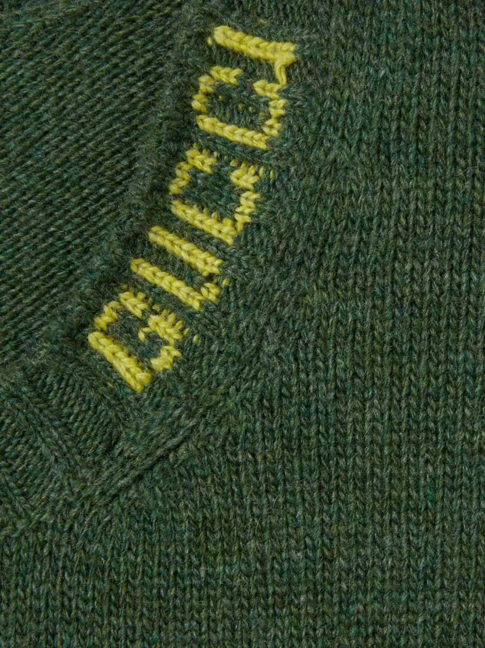 Gucci Trui met ronde hals en logo Groen