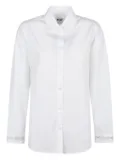 MSGM logo-detail long-sleeve shirt - White