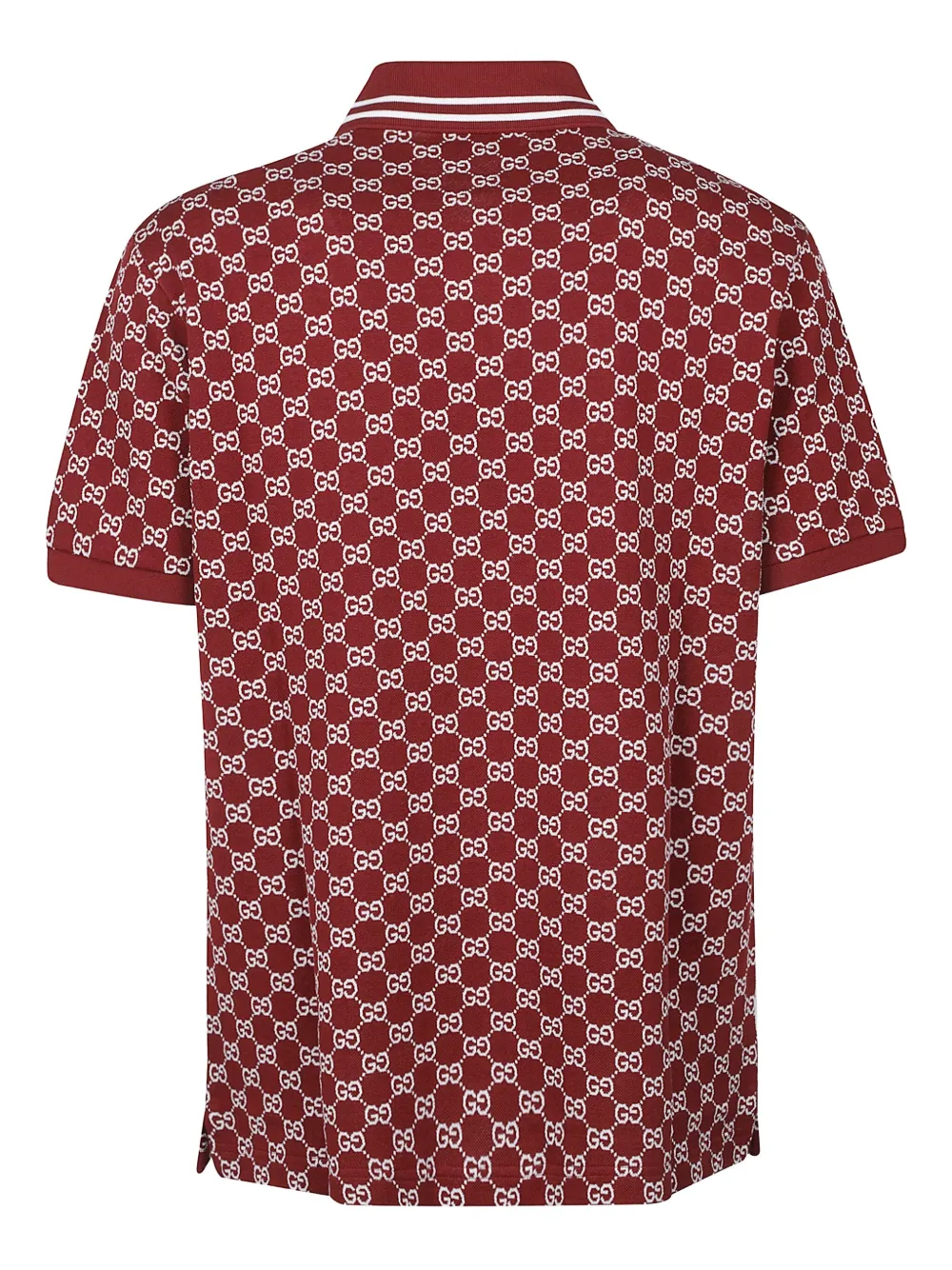 Gucci Poloshirt met GG-patroon - Rood
