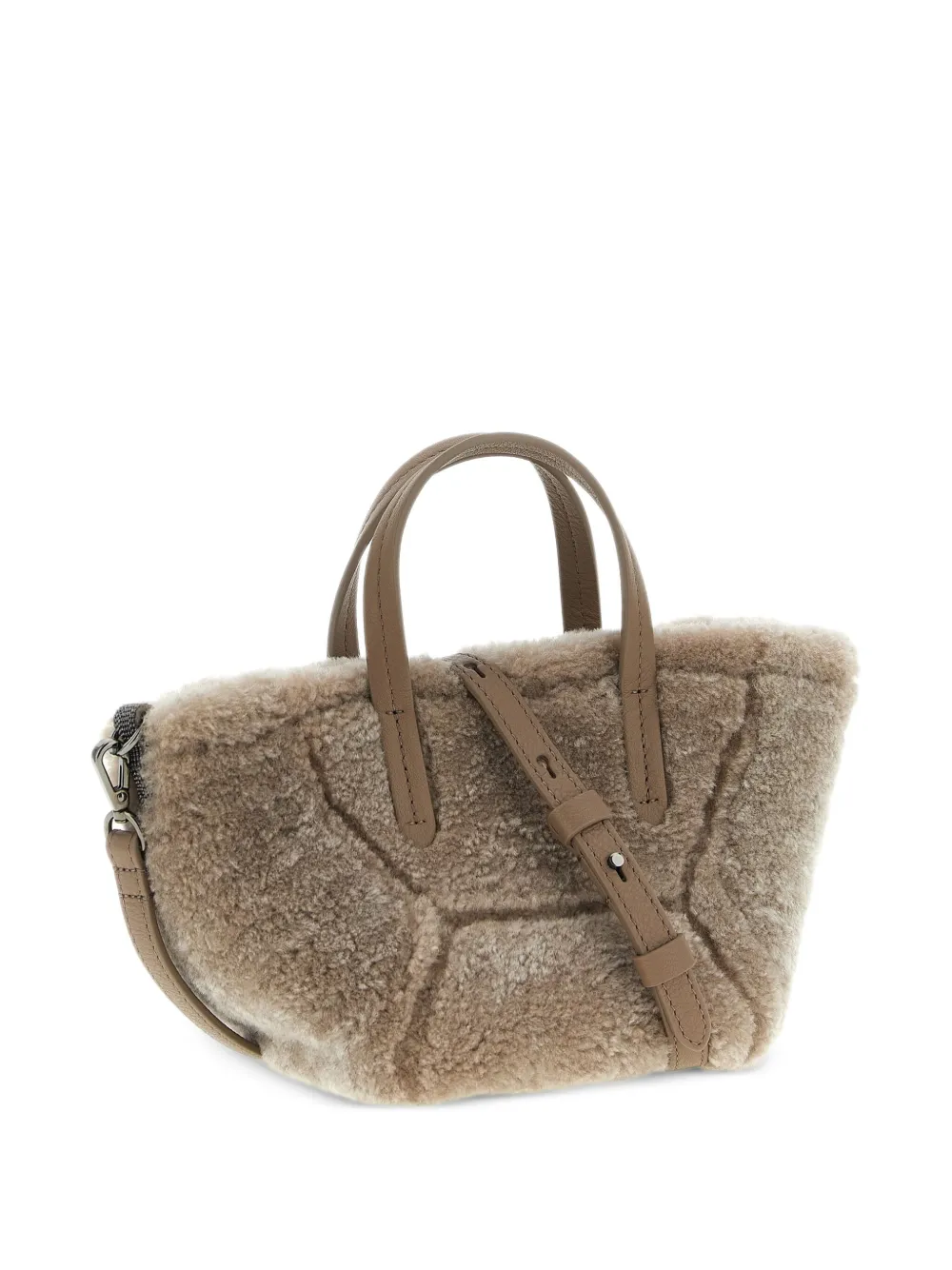 Brunello Cucinelli BC Duo Curly shearling tote bag | Image 2