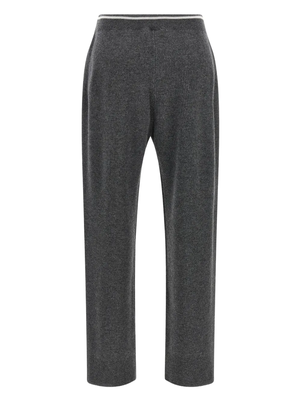 Brunello Cucinelli ribbed drawstring trousers - Grijs