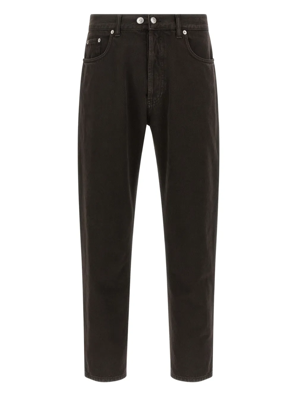 Department Five Musso Used-effect Cotton Jeans In Black