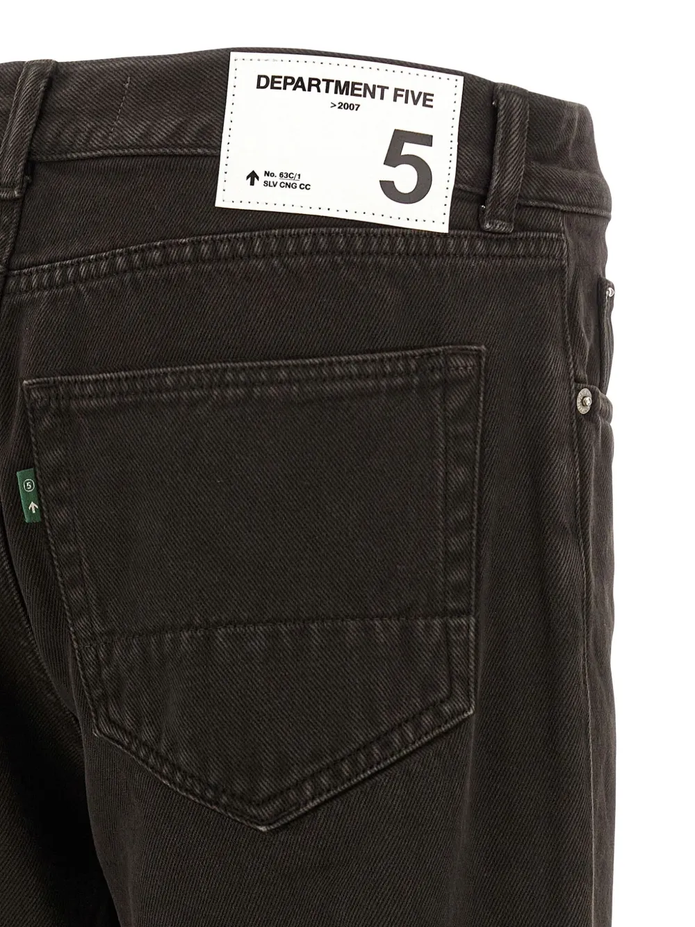 Department Five Musso Used-effect Cotton Jeans In Black