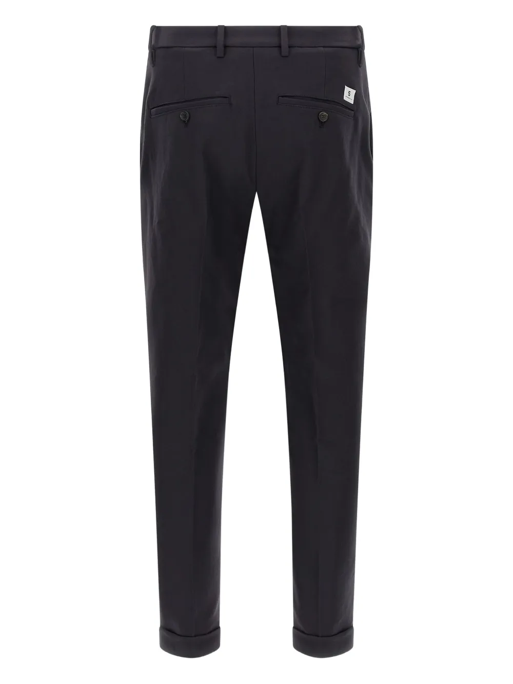 Department 5 pressed-pleat turn-up trousers - Blauw
